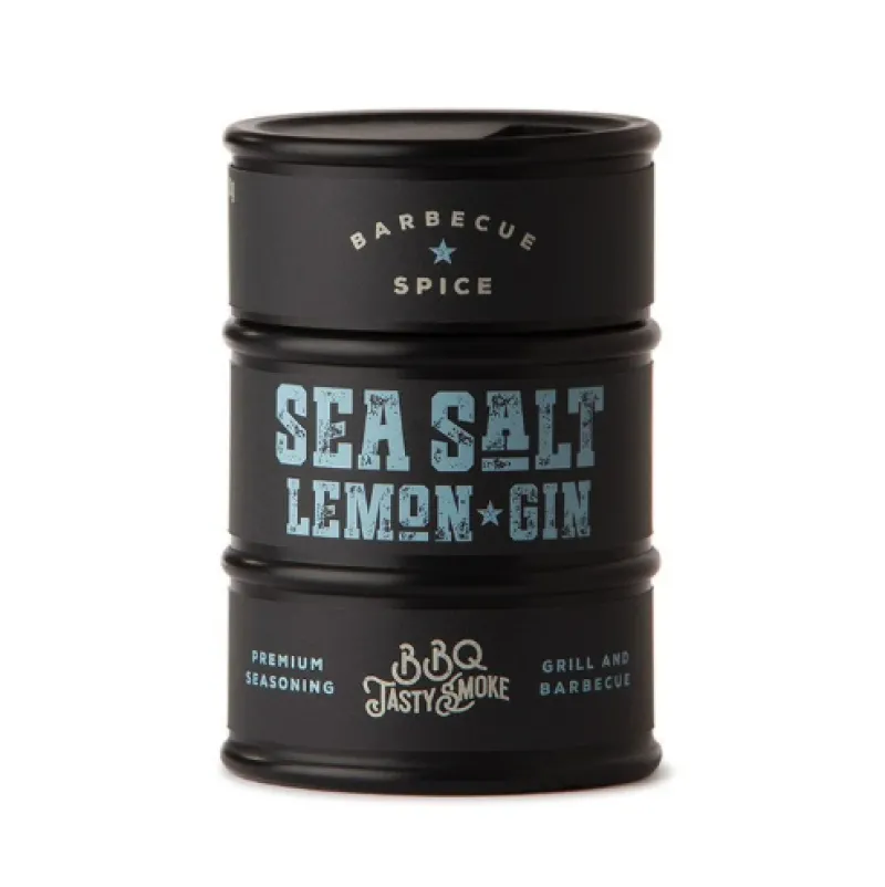 Discount Spekebua BBQ Tasty Smoke Oil Barrel – Grillkrydda Havssalt, Lemon & Gin 115 g