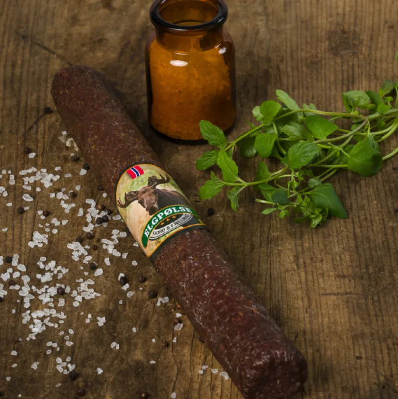 Online Spekebua Elgpølse 500g ( Fjord og Fjellmat)