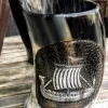 Hot Spekebua Mjødhorn, 15cm med Vikingskip