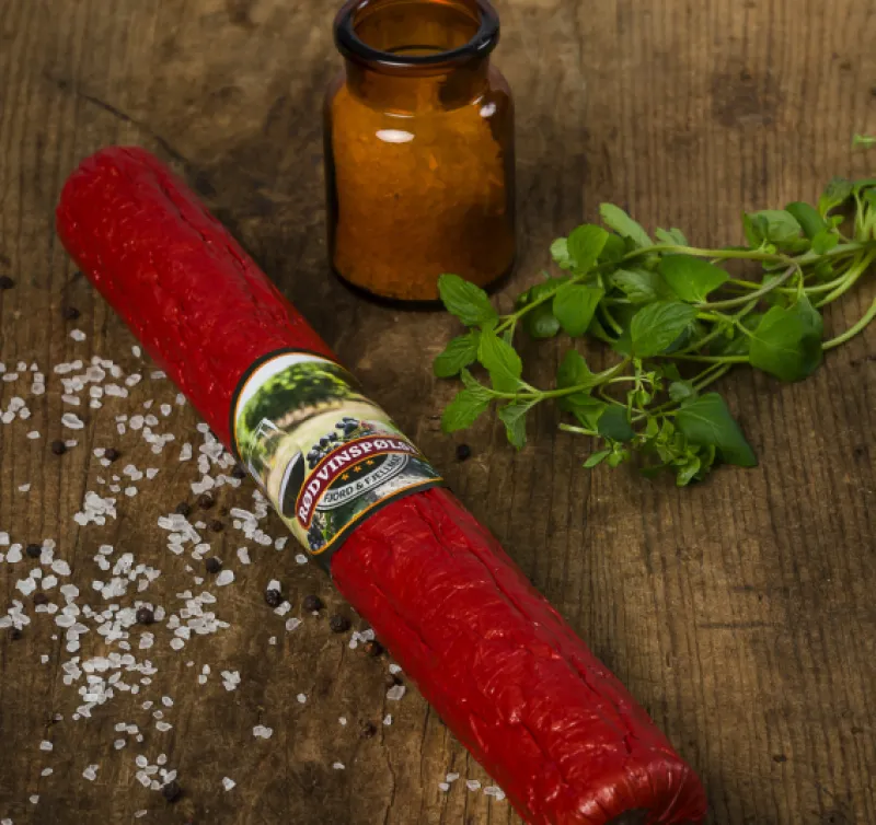 Best Spekebua Rødvinspølse 500g ( Fjord og Fjellmat)