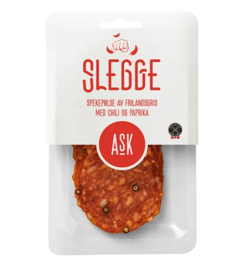 Outlet Spekebua Slegge Salami - Oppskåret 100g Ask